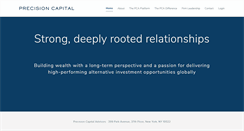 Desktop Screenshot of precisioncapital.com